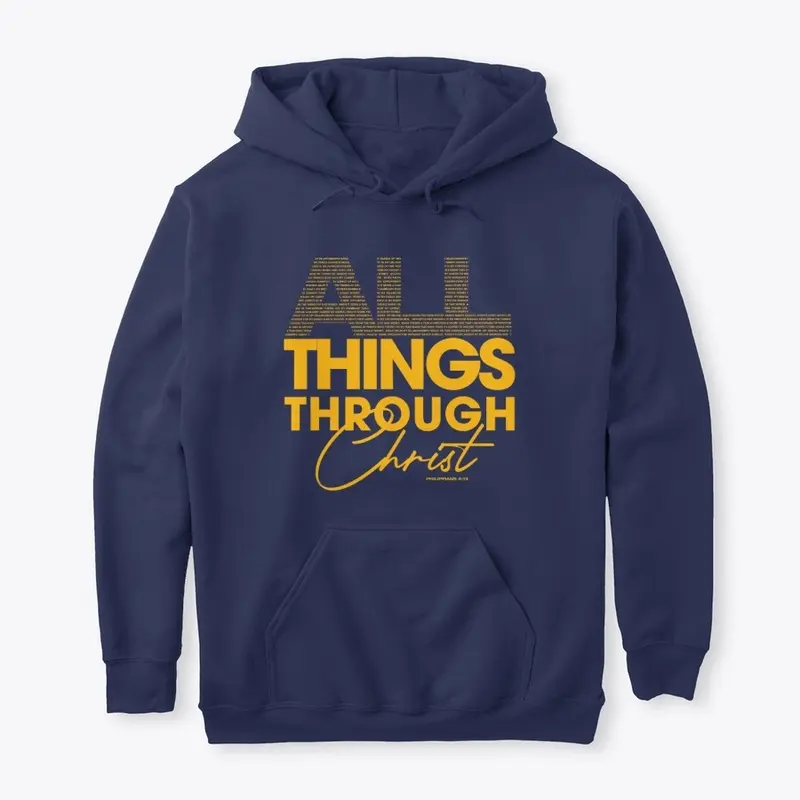 All Things Through Christ Gold